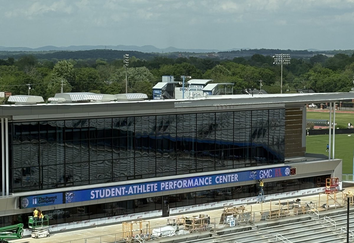 JohnPaulHelberg's tweet image. Big things are happening in the Boro. The SAPC (and SRM Concrete Club) is almost done and we have ripped up the old turf to bring in some new. 

Do you want to see the New and Improved MTSU? Of course you do what am I saying. 

Get Your Season Tickets Now!
☎️ 615-904-8082