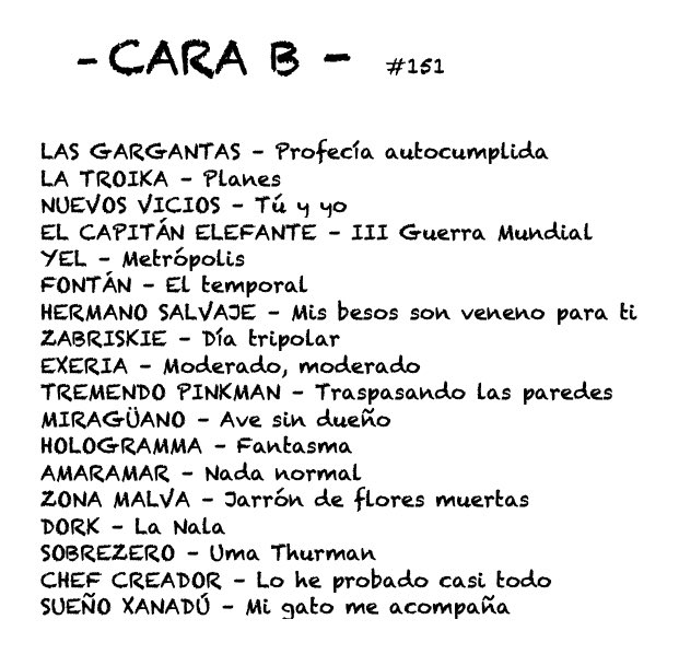 - CARA B - (@sesion_carab) on Twitter photo Puente y buena música. Así, sí.😎
🅱️mozoiloirratia.eus/shows/cara-b/
Esta semana con: #Fontán #Zabriskie #Exeria #TremendoPinkman #Miragüano #Hologramma #Amaramar #Dork <a href="/ChefCreador/">Chef Creador</a> y más!
Escucha #CaraB cada miércoles en #MozoiloIrratia 📻🎙️ Puente y buena música. Así, sí.😎
🅱️mozoiloirratia.eus/shows/cara-b/
Esta semana con: #Fontán #Zabriskie #Exeria #TremendoPinkman #Miragüano #Hologramma #Amaramar #Dork <a href="/ChefCreador/">Chef Creador</a> y más!
Escucha #CaraB cada miércoles en #MozoiloIrratia 📻🎙️