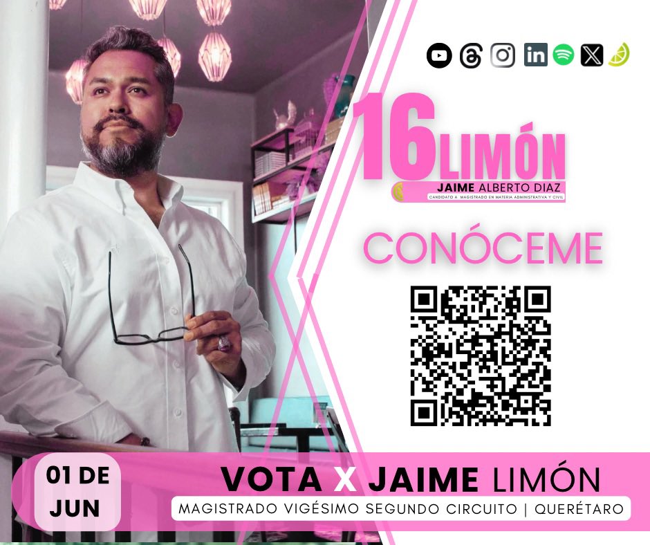 ⚖️ La justicia no se improvisa. Se construye con experiencia. 

Soy <a href="/JaimeLimonMX/">Jaime Limón MX</a> y he dedicado mi vida a defender el Estado de Derecho. Conoce mi trayectoria y logros aquí: 📲 bit.ly/JaimeLimonMX

Este 1º de junio, #Querétaro elige con responsabilidad.

#Elecciones2025MX