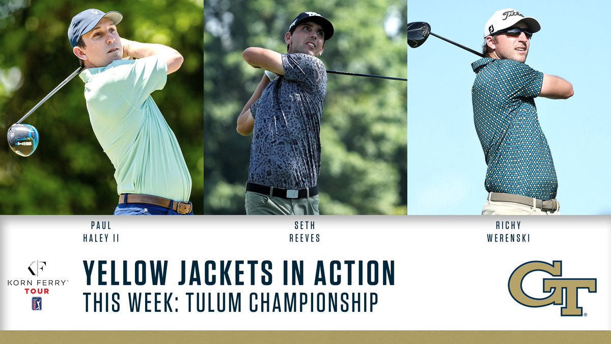 Georgia Tech Golf (@gtgolf) on Twitter photo #PROJACKETS
South of the border this weekend for Paul Haley II, <a href="/seth_reeves/">Seth Reeves</a> & <a href="/werenskir/">Richy Werenski</a> on the <a href="/KornFerryTour/">Korn Ferry Tour</a>
#StingEm #PROJACKETS
South of the border this weekend for Paul Haley II, <a href="/seth_reeves/">Seth Reeves</a> & <a href="/werenskir/">Richy Werenski</a> on the <a href="/KornFerryTour/">Korn Ferry Tour</a>
#StingEm