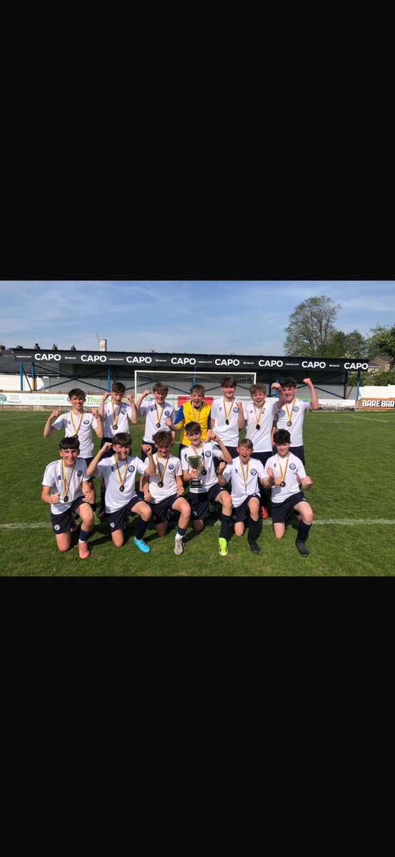 Year 9 footballers have completed the double after an extra time victory against CRGS in the Hyndburn and Ribble Valley Cup final. A very close contest that they boys worked hard to win. Well done!