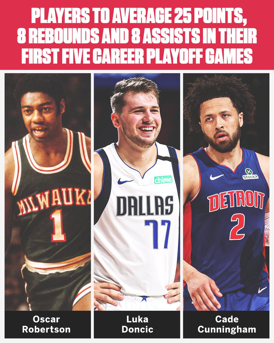 ESPNNBA's tweet image. Cade Cunningham is having a historic start to his playoff career 📈