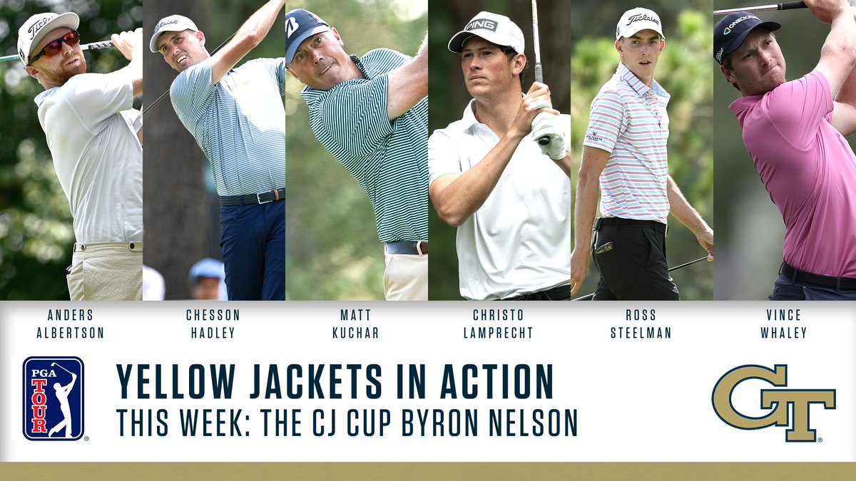 #PROJACKETS
Six - count 'em - 6! Yellow Jackets in the heart of Texas this weekend for The CJ Cup Byron Nelson
#StingEm