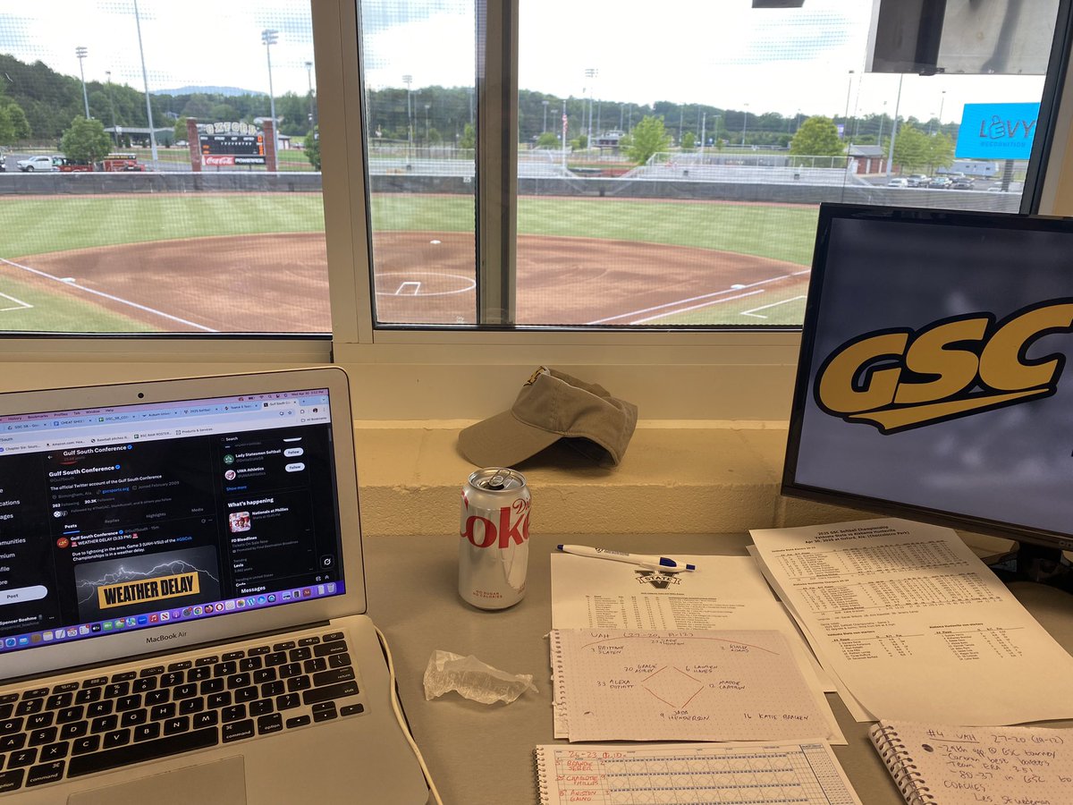 Spencer Boehme π (@spencer_boehme) on Twitter photo Waiting for a lightning delay to wrap up. The GSC softball championship started today - I have two games today and two tomorrow. Today - <a href="/UAHChargers/">UAH Chargers</a> takes on <a href="/BlazerAthletics/">Americas High School Athletics</a> for Game 3, and <a href="/AUMathletics/">AUM Athletics</a> and <a href="/tnusports/">Trevecca Trojans</a> will follow for Game 4, all on FloCollege. Waiting for a lightning delay to wrap up. The GSC softball championship started today - I have two games today and two tomorrow. Today - <a href="/UAHChargers/">UAH Chargers</a> takes on <a href="/BlazerAthletics/">Americas High School Athletics</a> for Game 3, and <a href="/AUMathletics/">AUM Athletics</a> and <a href="/tnusports/">Trevecca Trojans</a> will follow for Game 4, all on FloCollege.