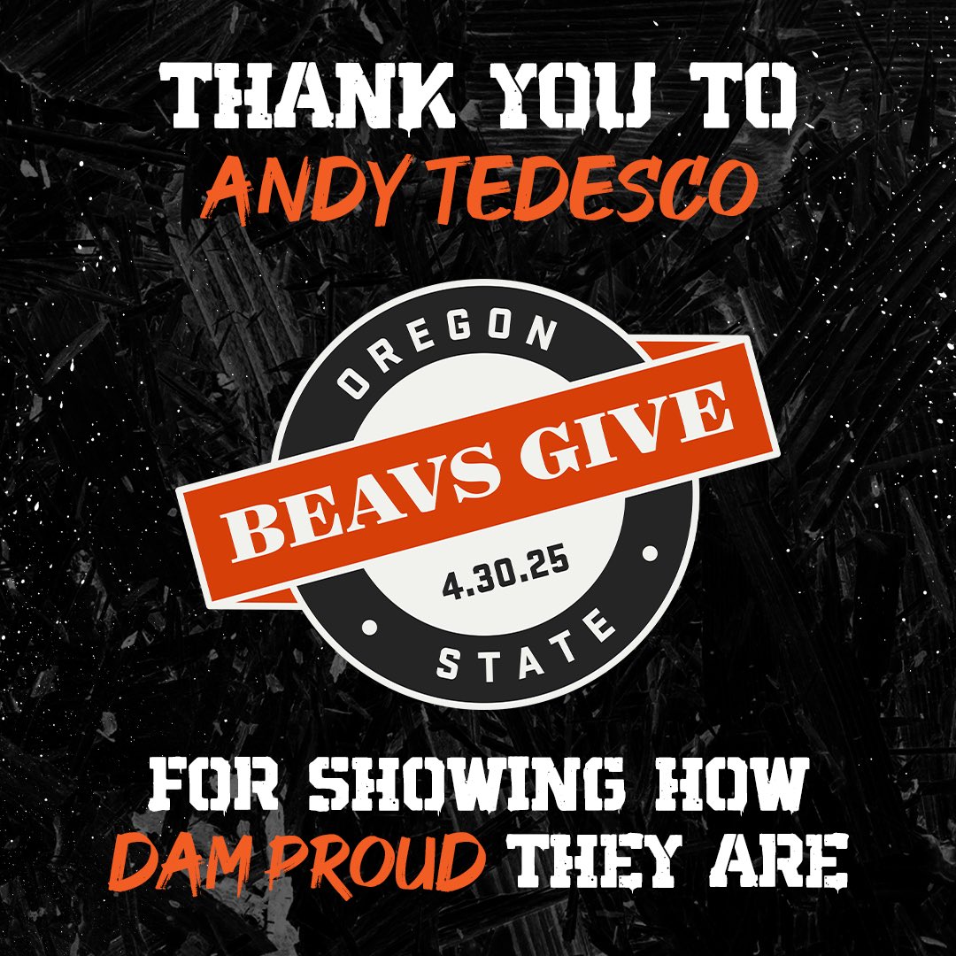 Thank you Andy Tedesco!

bit.ly/dpd_mgolf

#GoBeavs