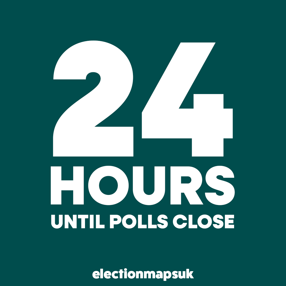 electionmapsuk's tweet photo. not long now... https://t.co/gnQlnJ8XCg