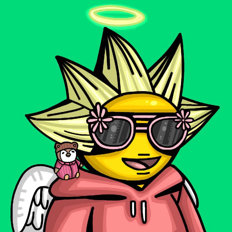 gmabs_official's tweet image. Soo, @Daila_OnChain and the @AbstractAngels showed us so much love, we had to return the energy. We made this 1/1 GMABS piece in full Daila and angel vibes💚👼