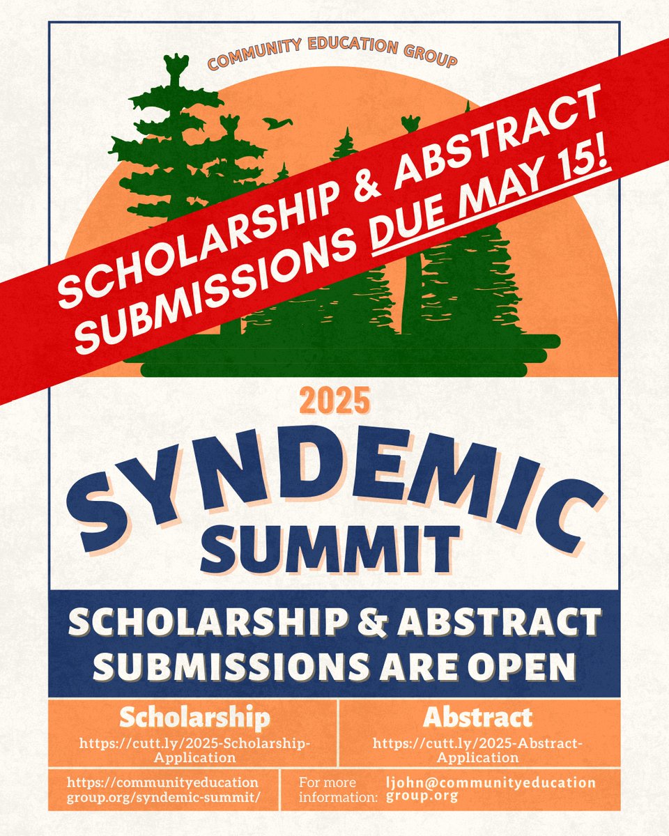 Bring your voice, research, and solutions to the forefront the 2025 Syndemic summit!

Submit your abstract today and be part of the movement driving real change across communities!