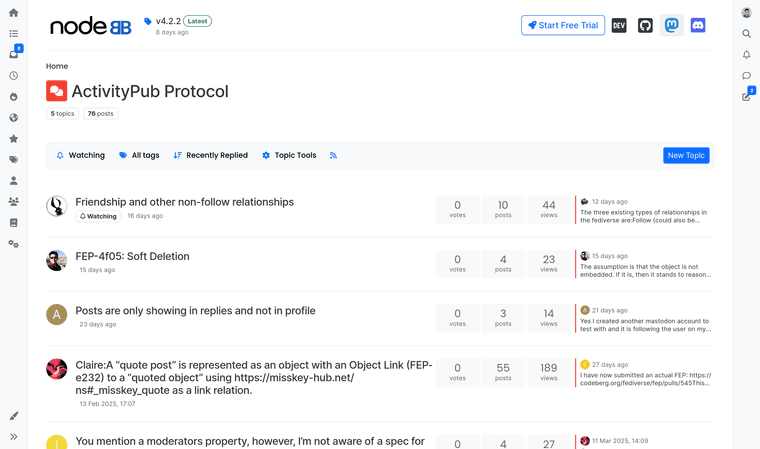 NodeBB tweet media