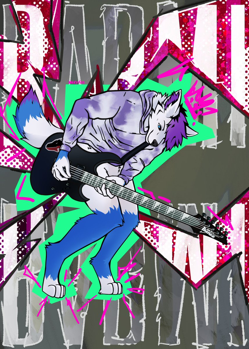 NaxyFox's tweet image. Commission done :3 for Barmii(tg) himself 
It was my pleasure
This dude is rockin 🔥🔥🔥

#furry #art #furryart #fox #digitalart #digitalpainting