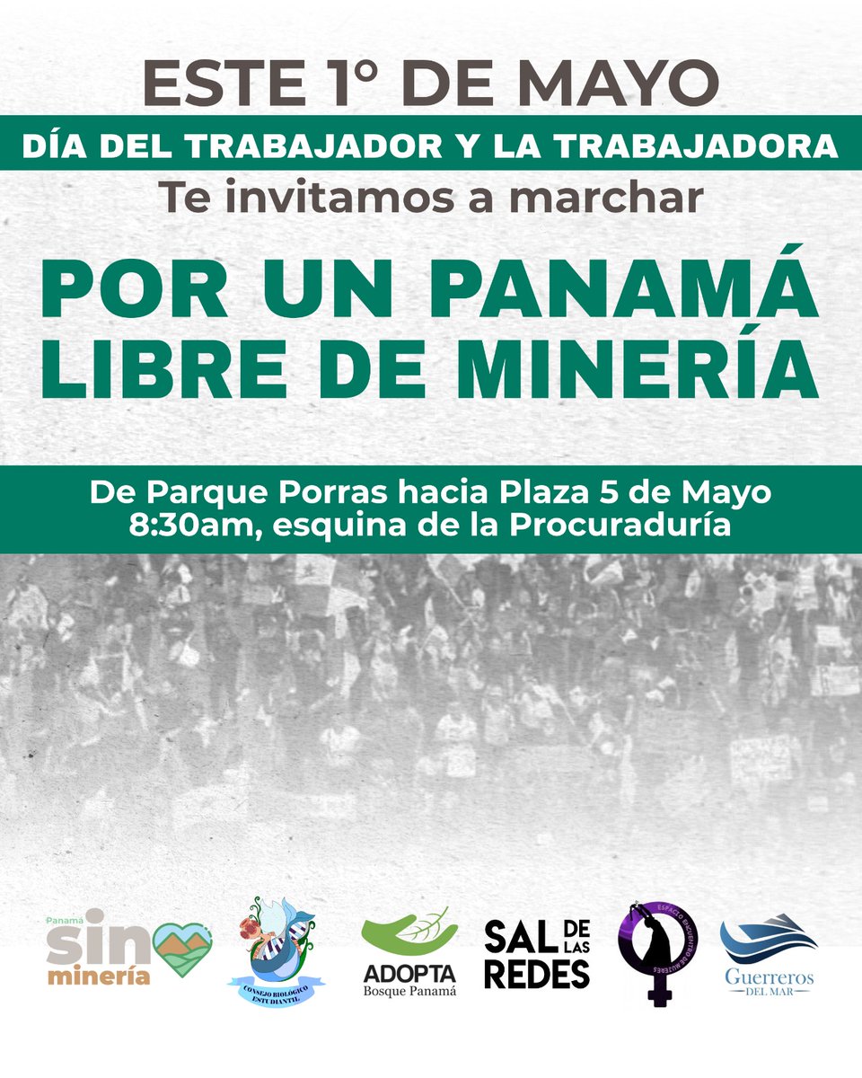 🇵🇦 El rechazo a la minería metálica fue, es y seguirá siendo rotundo.
Cualquier intento de reabrir el proyecto Cobre Panamá desobedece el fallo de la Corte Suprema, viola la Ley de Moratoria Minera y desconoce la voluntad populaR
Seguiremos defendiendo el Estado de Derecho y el