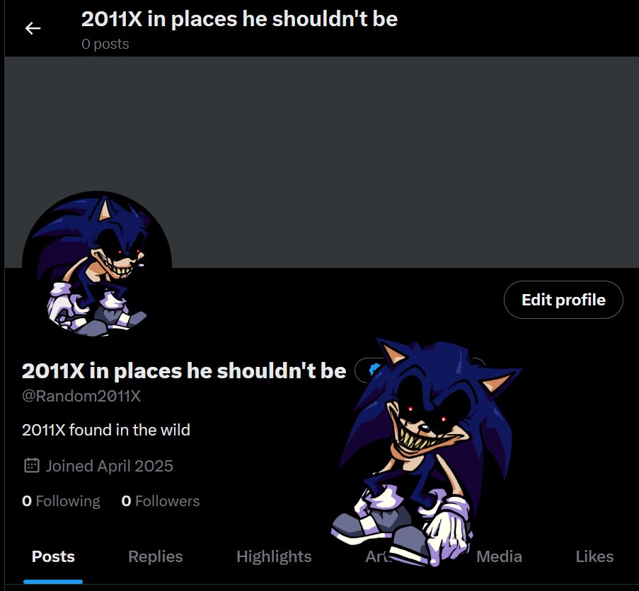 Random2011X's tweet image. My Evil Twitter Account.

#sonicexe #2011x #execommunity #soniclegacy