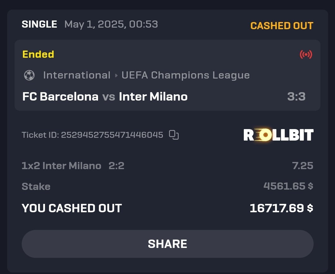 trader_minato's tweet image. Hahahaha what a match. Glad cashed out on time🤣 easy $16k💰
#BarcelonaInter #Barcelona