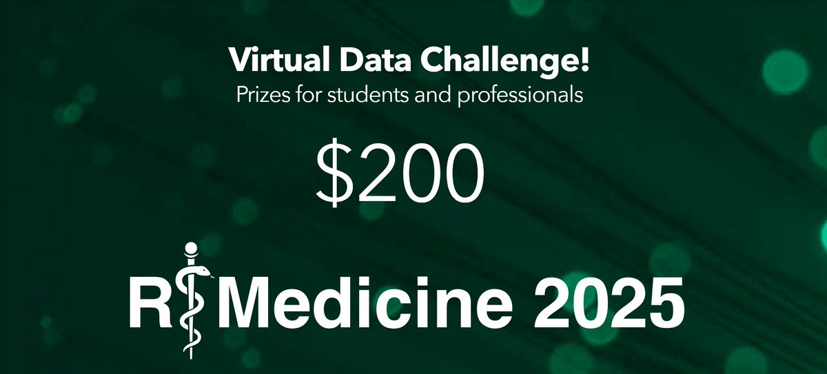 Virtual R/Medicine data challenge - Deadline May 20, 2025 - $200 prize - Students or Professionals - Submit as an individual or a team!

Analyze MMR vaccination rates! Examples, guidelines:

rconsortium.github.io/RMedicine_webs…

#rstats #opensource #RMed25