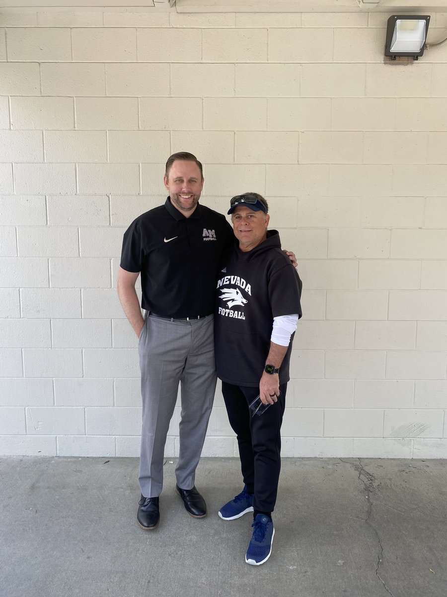AMHS Football (@mittyhsfootball) on Twitter photo Huge thanks to <a href="/NevadaFBmastro/">Jim Mastro</a> from <a href="/NevadaFootball/">Nevada Football</a> for stopping by Archbishop Mitty today
#GrittyMitty
#RiseTogether Huge thanks to <a href="/NevadaFBmastro/">Jim Mastro</a> from <a href="/NevadaFootball/">Nevada Football</a> for stopping by Archbishop Mitty today
#GrittyMitty
#RiseTogether