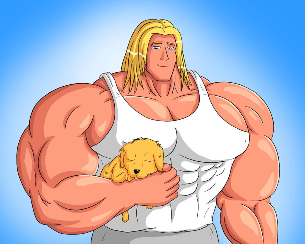Thor and a Puppy. Reposting Old Art.