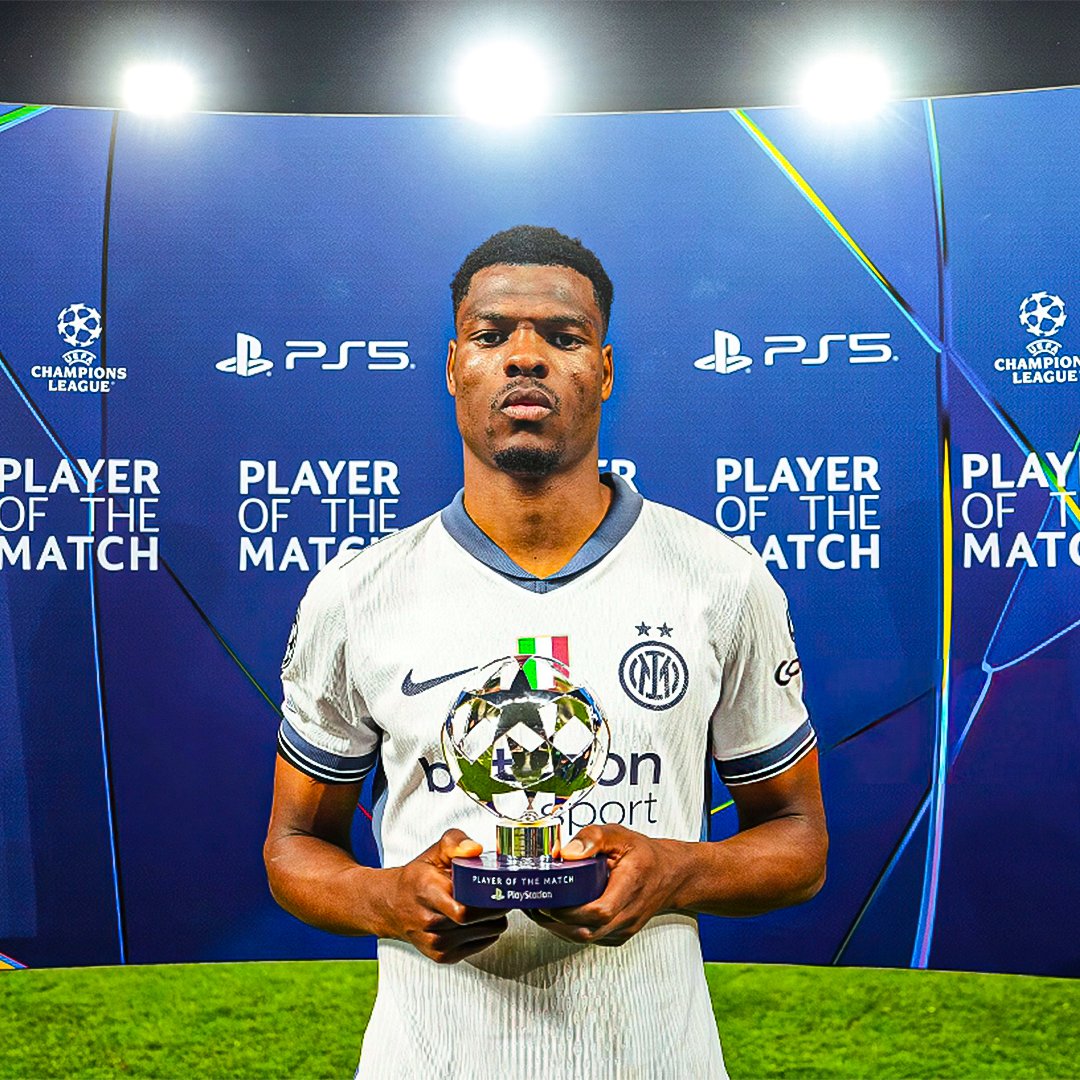🇳🇱✨ Denzel Dumfries has been named MOTM for the match between Barcelona &amp; Inter. 🏆

What a performance from him. 2 goals, 1 assist. 🔝