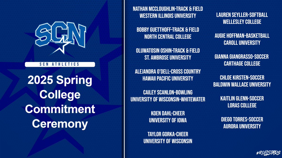 Congrats to these 13 senior student-athletes who signed today to continue their academic and athletic careers at the college level! 🖊️ 

⭐️2️⃣0️⃣2️⃣5️⃣⭐️
