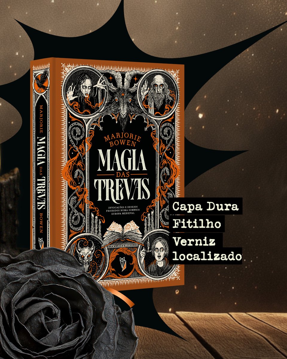 Descubra feitiços, invocações e desejos obscuros numa sombria Europa medieval em MAGIA DAS TREVAS, uma rara obra gótica, escrita por Marjorie Bowen, que merece seu espaço entre os fãs dos clássicos Drácula, Frankenstein e O Retrato de Dorian Gray➡️ darksidebooks.com.br/magia-das-trev…