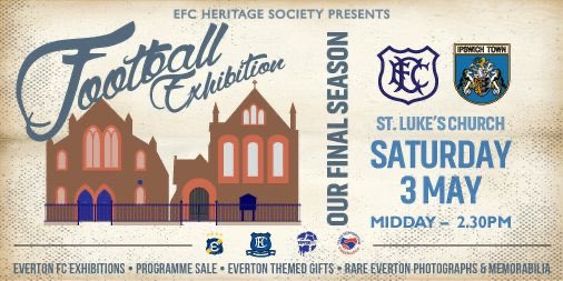 The last 3pm KO at Goodison means the LAST PROPER St Luke’s get together… get there early if you don’t want to be disappointed with stuff selling out and card machines going down due to rubbish internet 😀

#EFC #EVEIPS #StLukes #GoodisonPark