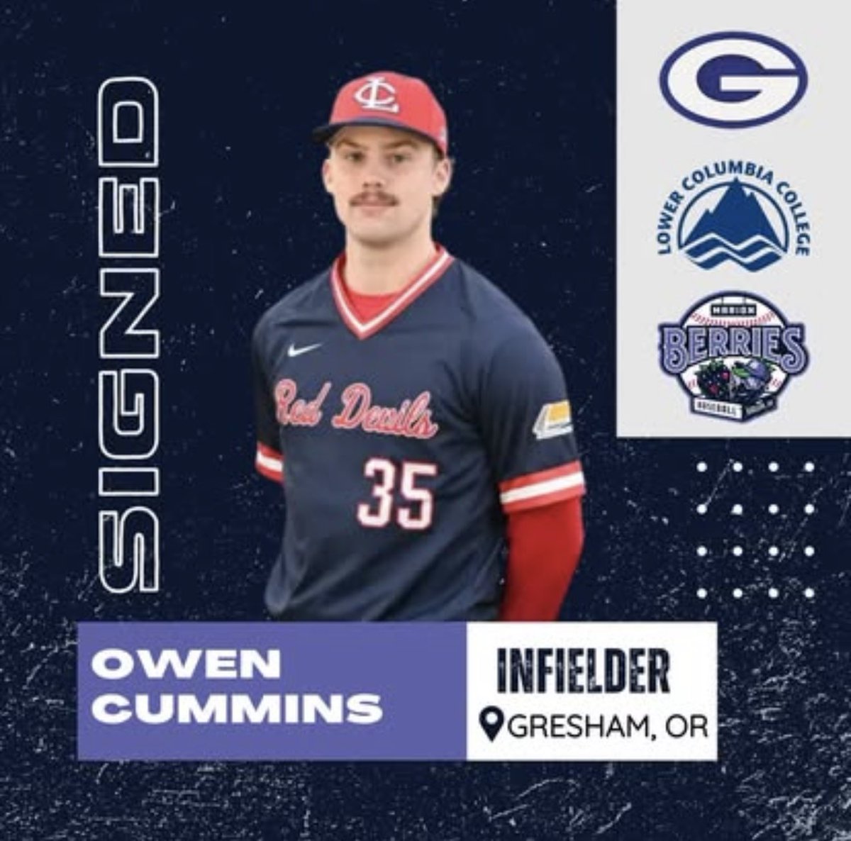 ⚠️Player alert! ⚠️ Please welcome these three Oregon native players who grew up just north of us!

Were excited to have Danny Wideman (<a href="/OregonBaseball/">Oregon Duck Baseball</a>), Nick Holm (<a href="/linfieldbsb/">Linfield Baseball</a>) and Owen Cummins (<a href="/lcdevilsbase/">Lower Columbia Baseball</a>) joining us this summer!  

#BerryStrong | #PickingOurBerries