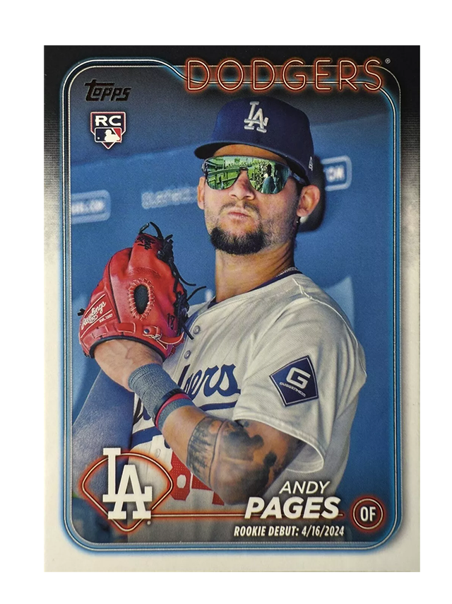 LAcarddude's tweet image. Andy Pages’ Base and Rookie Debut Golden Mirror's are almost the same😄had to buy both..  #andypages

@Topps
@FanaticsCollect