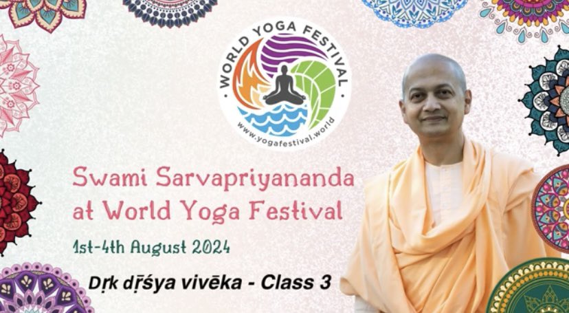 Dṛk dṝśya vivēka - Class 3 with Swami Sarvapriyananda is now up on our YouTube channel! Like and subscribe to find out when Part 4 is available to watch.

Watch Part 3 now &gt;&gt; youtu.be/yb5Gr-77YTo