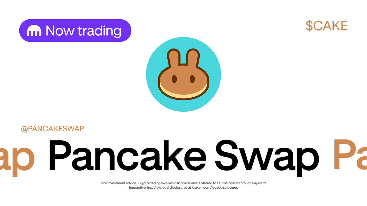 🔊 $CAKE @PancakeSwap is now officially live for trading on Kraken! ✔️  Deposits and withdrawals are enabled 🎉 Trading is now live! Trade here ⤵️  https://t.co/CD4KmcLRQh *Geographic restrictions apply