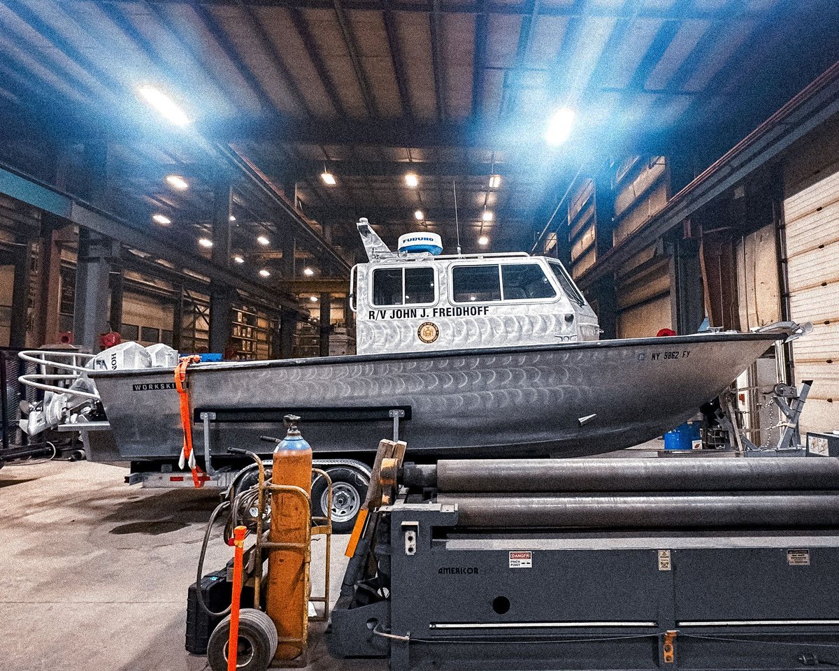 gwfabusa's tweet image. Just wrapped a custom shelf install on an aluminum boat for Buffalo State College! 🛠️🚤 
From trucks to boats, if it needs metalwork — we've got you.

You dream it, we build or repair it!
📍 Elma, NY | gwfab.com
#WNY #CustomFab #GWFab