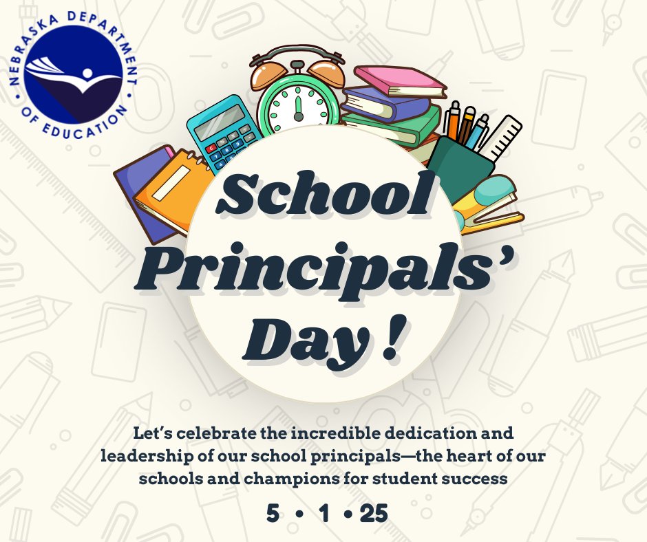 NDEFamComEngage's tweet image. 🎉May 1st is #PrincipalsDay!🎓

Tomorrow we celebrate the leaders who guide our schools with heart &amp;amp; vision. Parents, students &amp;amp; community - say thanks with a note, kind word or a public shoutout. Let’s show our principals the love they deserve!💙#ThankAPrincipal #SchoolLeaders