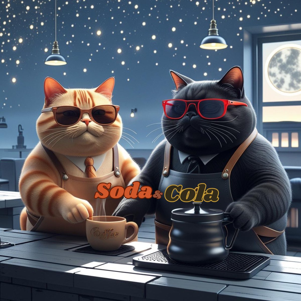 SolunaStudioart's tweet image. 🧋☕ Barista vibes but make it chubby cat edition!
Meet Soda &amp;amp; Cola – the coolest barista cats you’ll ever see 😎
👕 Available now on TeePublic / Redbubble
🛒 linktr.ee/aeysa_studio21
#CatMerch #BaristaCats #TeeDrop #FluffyCats #CatFashion