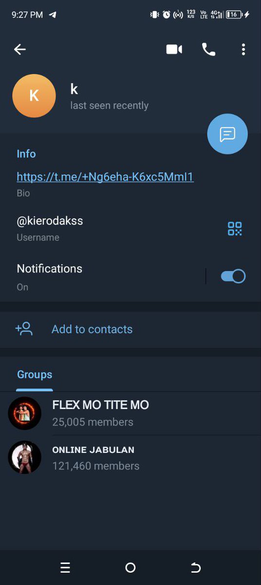 Good day po everyone, be aware po sa account nato poser account po yan pretending to be me and posting my teaser videos and once na makuha nya na payment he will block you po‼️‼️

here’s my main account po: t.me/KieroDaks