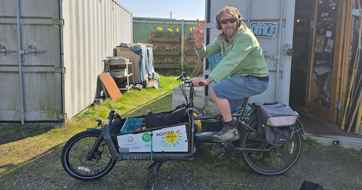 You may see Martin riding around the city on our solar powered bike. Our site is a great example of carbon neutrality, We can demonstrate many technologies on site that serve to reduce our carbon footprint to zero, including solar panels, water collection and recycling.