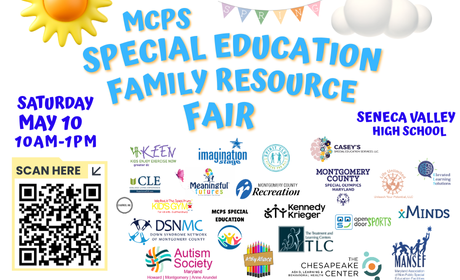 MCPSMDSpecialEd's tweet image. Join us on Saturday, May 10 for our MCPS Special Education Family Resource Fair at Seneca Valley High School from 10AM to 1PM.
Featuring 35+ organizations, attendees can gather resources, ask questions, and network with professionals. Attendance is FREE!
sites.google.com/mcpsmd.net/se-…