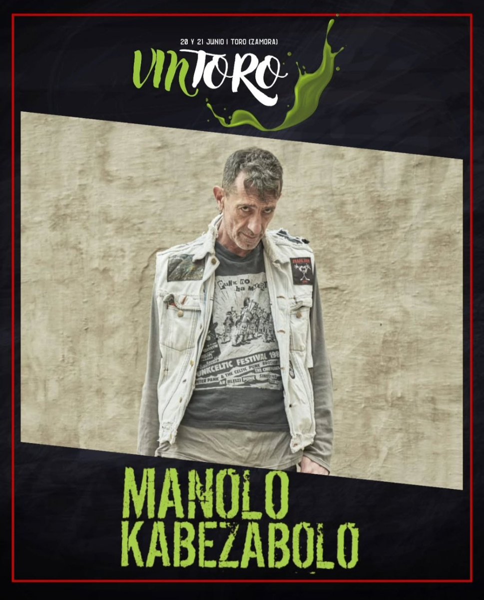 🔥MANOLO KABEZABOLO 🔥
¡POR PRIMERA VEZ EN #Vintoro ! 
¡¡Por fin!! Para poner la guinda al pastel, el único e inimitable 🎉🎉🎉🎉🎉
Entradas en <a href="/wegowES/">wegowes</a>
Y link en bio
#vintoro #vintoro25 #vuelveelfuego