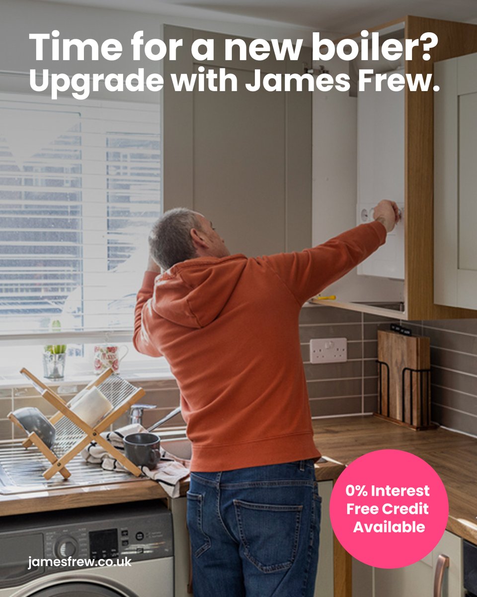 James Frew offers energy-efficient boiler and central heating installations with flexible finance options 🤩

Our Gas Safe registered engineers ensure a hassle-free installation, and all boilers come with at least a 5-year warranty.

More here 👉 shorturl.at/IExcl