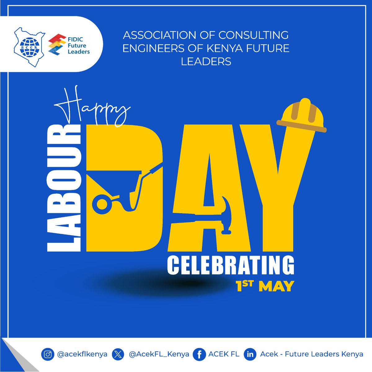Happy #LabourDay!
We honor the dedication and resilience of every engineer, builder, and worker driving progress in our nation.
From all of us at ACEK Future Leaders, we celebrate your impact.
#LabourDay2025 #EngineersOfKenya #FutureLeaders #FIDICFL