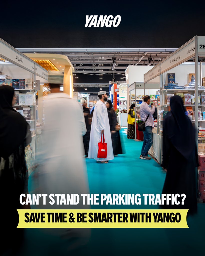 Why waste time circling for parking? Get to the Book Fair faster with Yango! 🚗📖 #BookFair2024 #RideSmart

ليش تضيع وقت بالمواقف؟ خلّص مشاويرك أسرع مع #يانغو