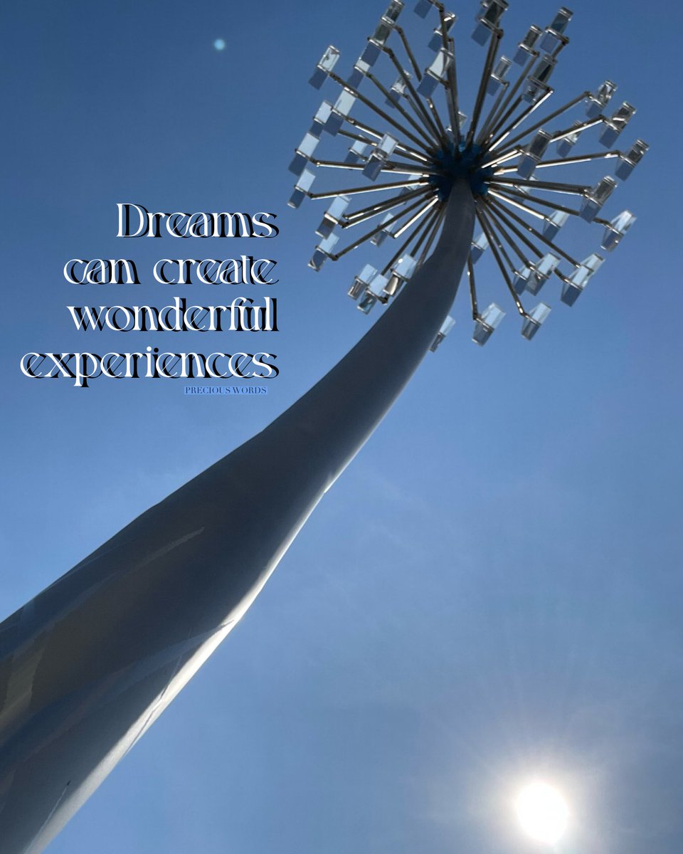 PreciousWordsie's tweet image. Dreams can create wonderful experiences.
#dreamsmatter #createwonder #preciouswordsoflife #preciouswords
