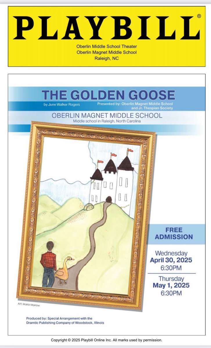 Oberlin Magnet MS (@oberlinmiddle) on Twitter photo We can’t wait to see everyone for Opening Night! You don’t want to miss Oberlin’s production of The Golden Goose! @oberlinmiddlepta We can’t wait to see everyone for Opening Night! You don’t want to miss Oberlin’s production of The Golden Goose! @oberlinmiddlepta