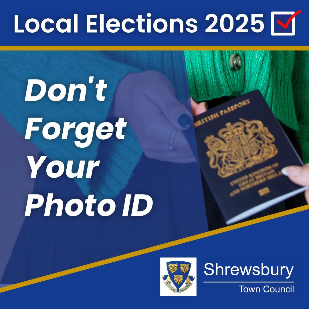 📢 Tomorrow is Election Day! Don’t forget to bring your photo ID when heading to the polling station.
#IDToVote #ElectionDay #ShrewsburyVotes