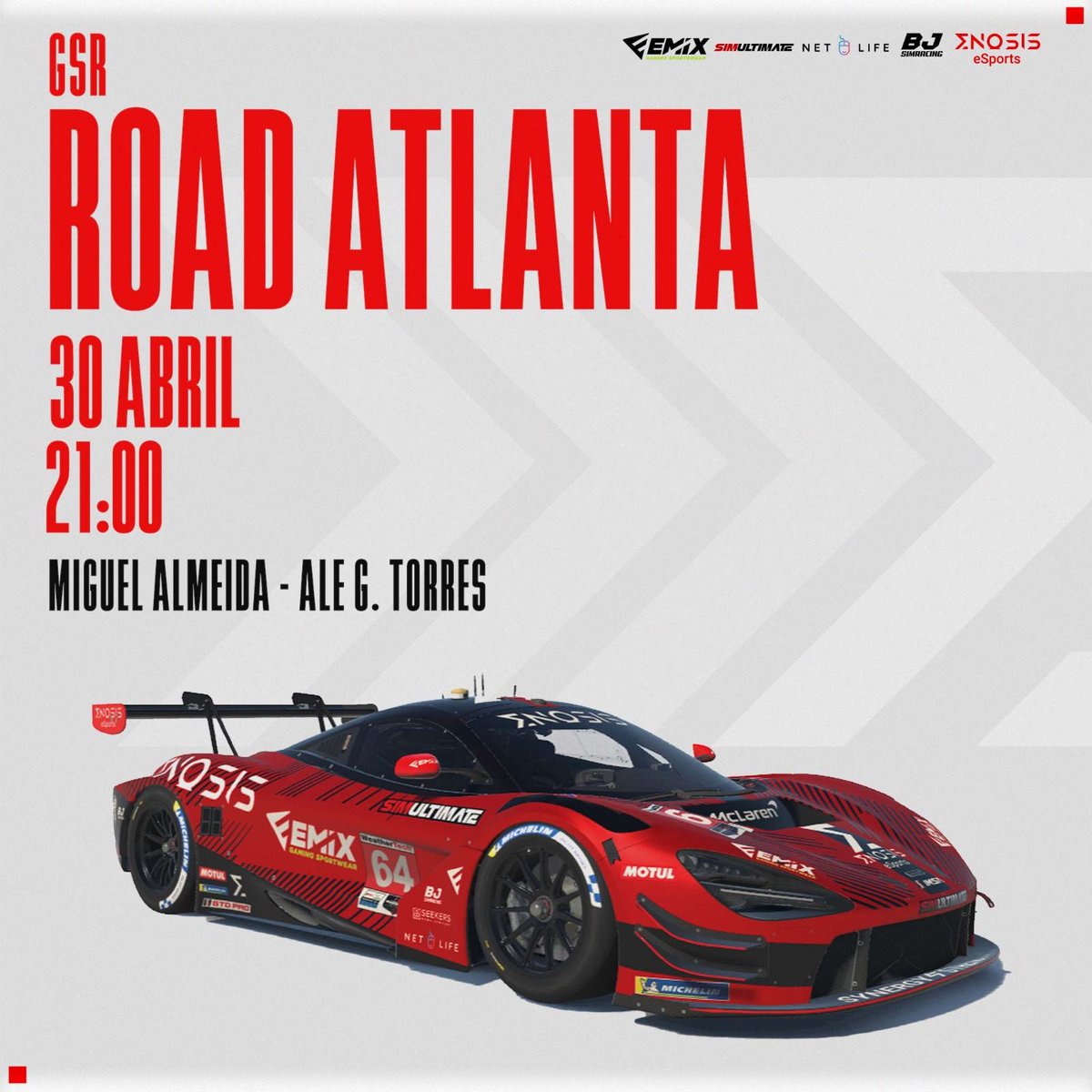 Enosis eSports (@e_enosis) on Twitter photo 🏁GSR <a href="/GermanSimRacing/">GermanSimRacing.de</a>
🗺️ Road Atlanta
▶️ 30/04/2025 - 21:00 🔥 🔥 🔥🔥🔥
📺 buff.ly/2qE12OQ
🏎 Miguel Almeidas - Ale G. Torres
#iracing #simracing #GSRacing
<a href="/Emix_Gaming_/">EmixGaming</a> 🏁GSR <a href="/GermanSimRacing/">GermanSimRacing.de</a>
🗺️ Road Atlanta
▶️ 30/04/2025 - 21:00 🔥 🔥 🔥🔥🔥
📺 buff.ly/2qE12OQ
🏎 Miguel Almeidas - Ale G. Torres
#iracing #simracing #GSRacing
<a href="/Emix_Gaming_/">EmixGaming</a>