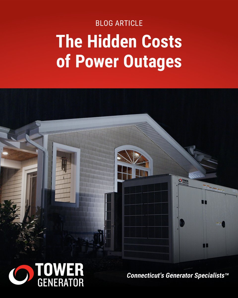 TowerGenerator's tweet image. Power outages can cost more than you think! 💡 Check out our latest blog to uncover hidden expenses that can add up during an outage and how a reliable generator from Tower Generator can save you money in the long run. Read more: hubs.ly/Q03jTYP_0