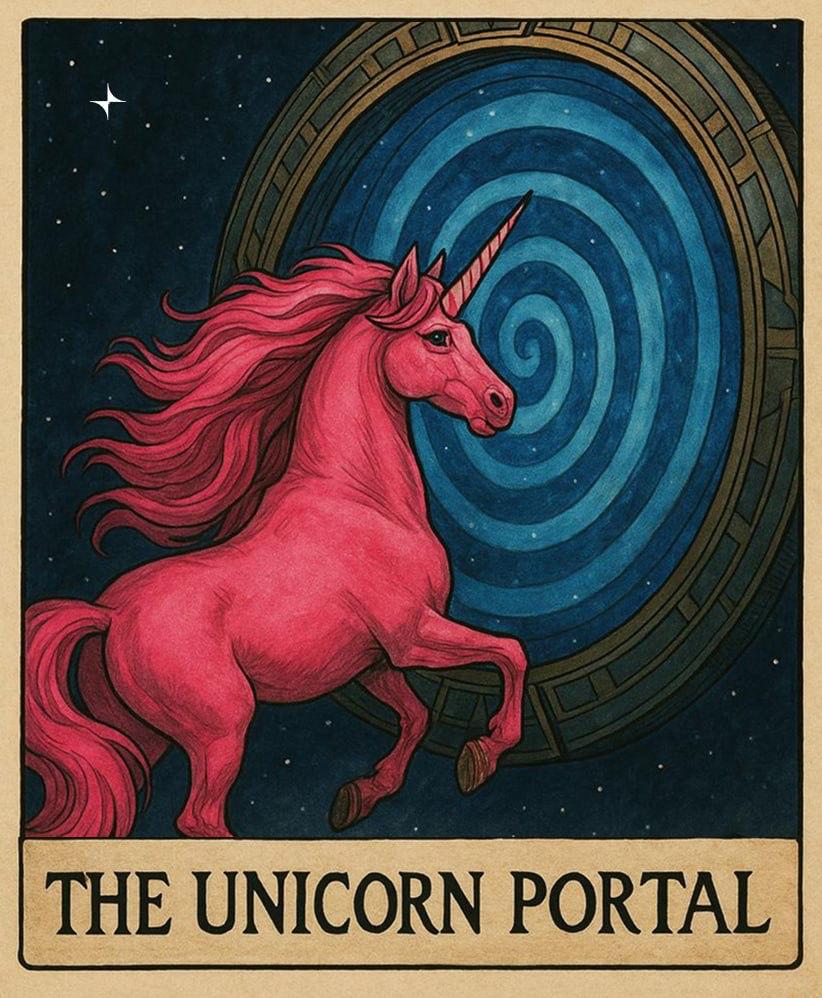 The Unicorn Portal, opening tomorrow.