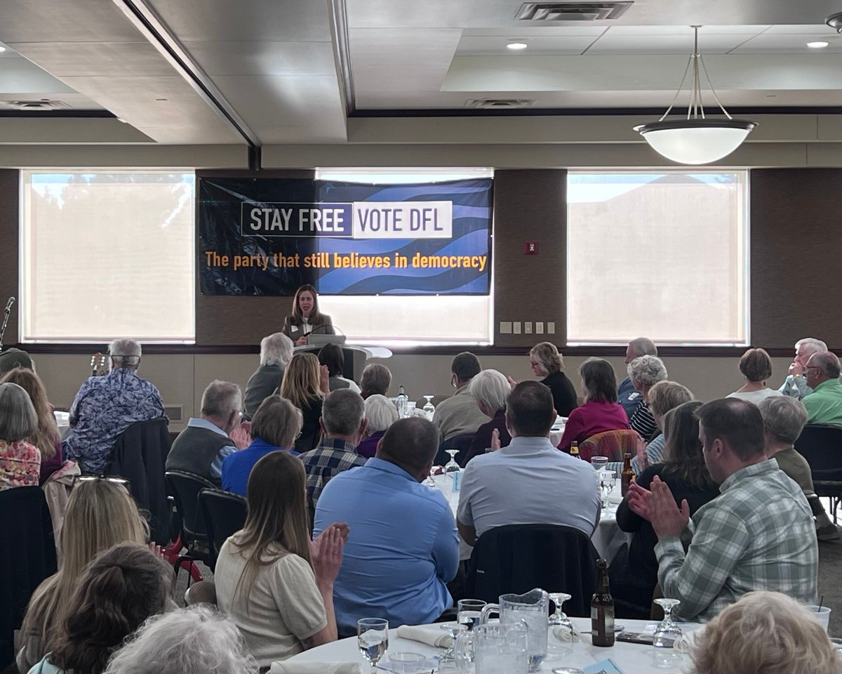 I went up to St. Joseph to speak with DFLers at the SD 13 Dinner. They’re fired up, fed up, and ready to show up and get to work building a better country for all of us.
