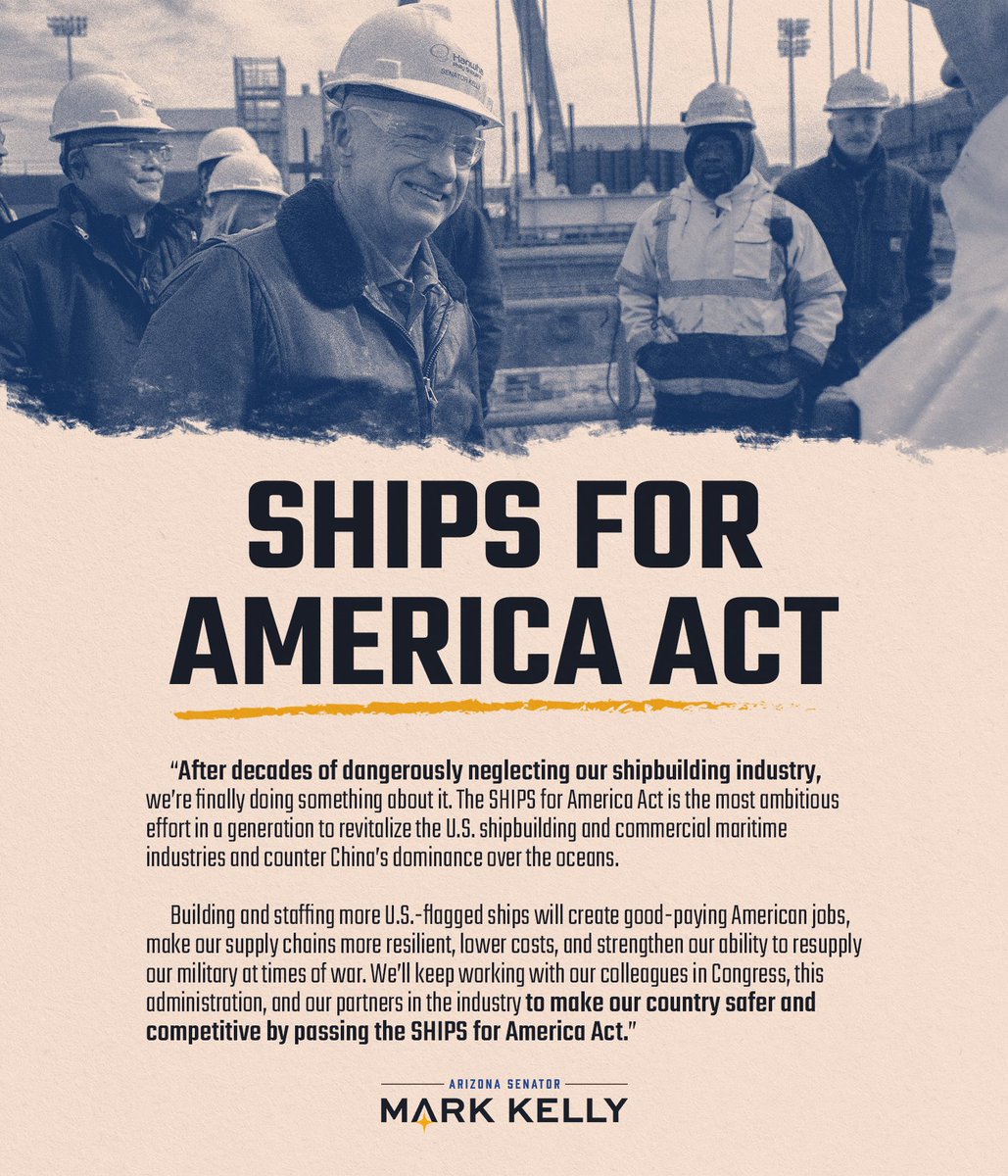 As a Navy guy and Merchant Marine Academy grad, I’ve always been proud of our country’s history as a seafaring nation, but we've let our lead slip away — and a lot of American jobs with it.

It’s time to get serious about revitalizing our maritime industry, and that’s exactly
