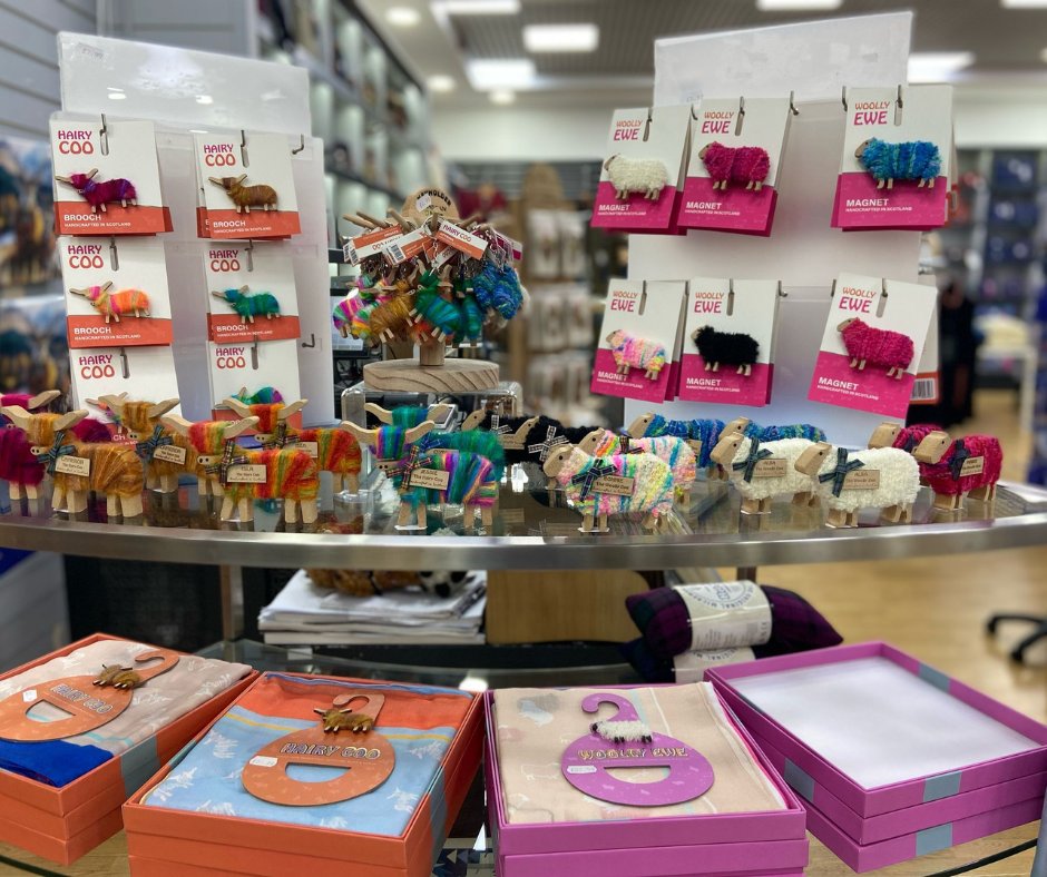 We have some Udderly Fantastic &amp; Ewe-nique Arrivals now in stock at Tweeds of Scotland! 🐑🐮
We've got some delightful new arrivals to share with you at our #TweedsofScotland store here at Loch Lomond Shores from the talented mother-daughter team at #hairycooscotland 
#heilanCoos