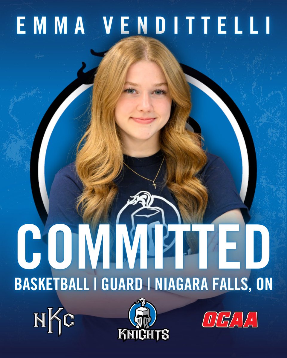 🚨 NEW SIGN ALERT 🚨 Emma Vendittelli is the newest member of our Knights Women’s Basketball program!

Welcome Emma!

Program: Early Childhood Education
High School: AN Myer Secondary School
Club Team: Niagara Juel

#goknights 🏀