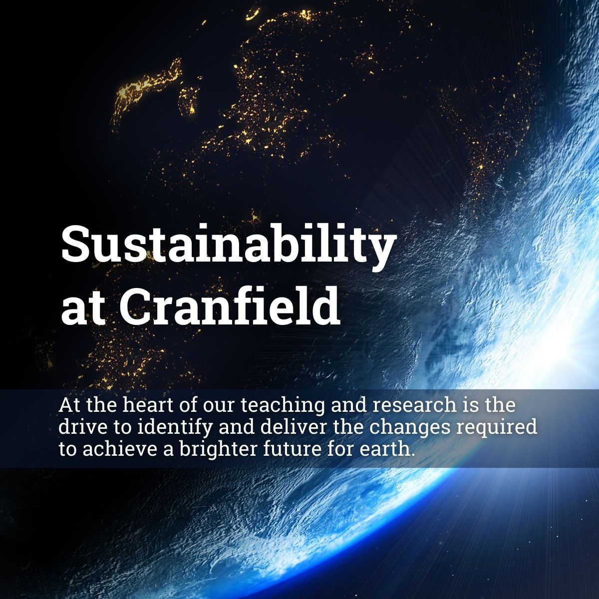 Discover how our research and teaching on the environment is shaping the delivery of a more sustainable world for all. #SustainabilityAtCranfield 👇
bit.ly/3sL2SI1