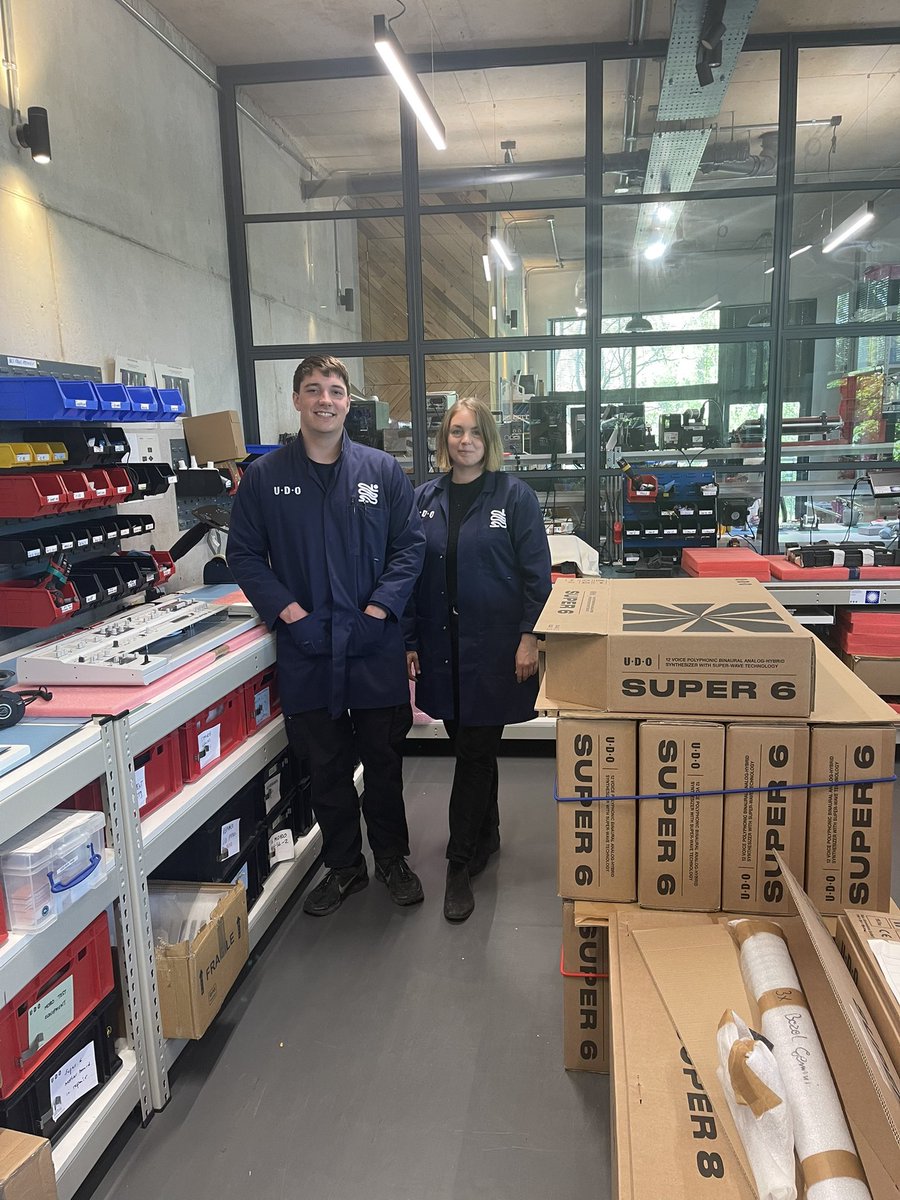 I stopped by <a href="/UDO_Audio/">UDO</a> before my show in Bristol last week. I am totally in love with my Super 6. Check them out if you’ve never heard one. Shout out to Ben for inviting me. Their instruments are a core part of my next immersive album called ‘Fountain’, more on this soon. #synth